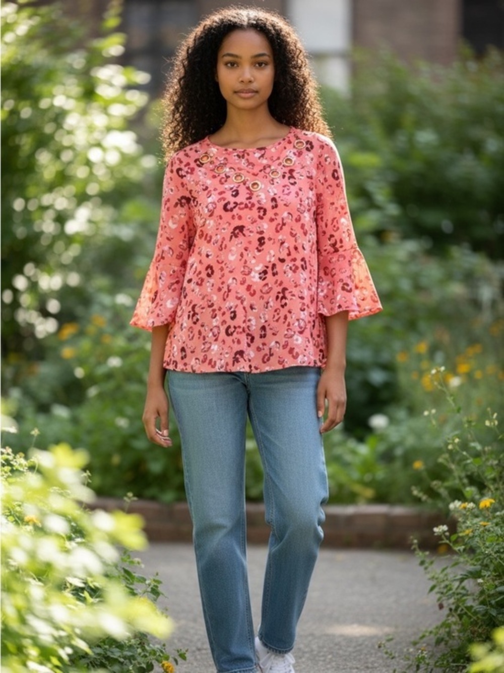 New Directions Bell Sleeve Blouse